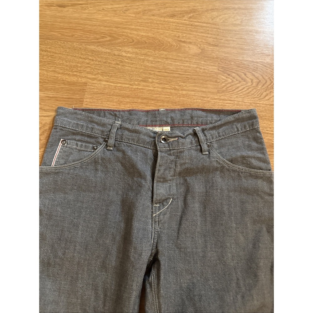Raleigh Denim Martin Selvedge Denim Jeans Men's Gray 30x33.5 Button Fly EUC - Picture 2 of 12